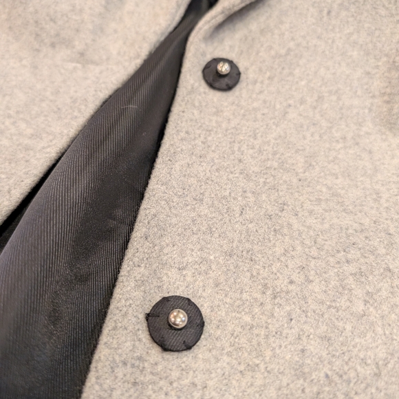 Vero Moda Women's Wool Light Grey Trench Coat. - Picture 9 of 16